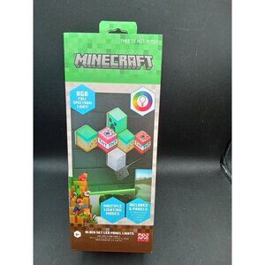 Minecraft RGB LED Block Panel Lights With Remote Control 6 Panels USB Powered